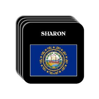 US State Flag   SHARON, New Hampshire (NH) Set of 4 Mini