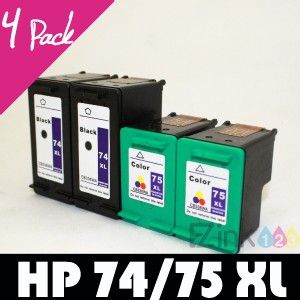 HP 74XL 75XL Ink Photosmart C4500 C4540 C5550 Printer
