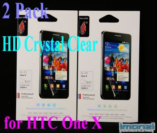 Pack HD Crystal Clear Screen Protector for HTC One x Optical Grade