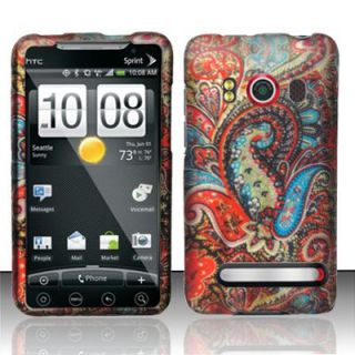 Hard SnapOn Phone Cover Case for HTC EVO 4G Sprint Enticing Peacock