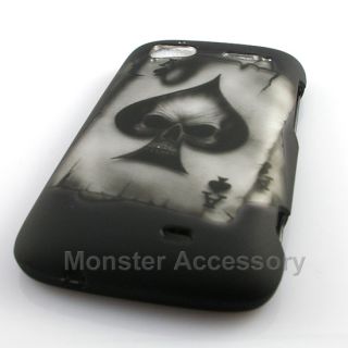 Ace Skull Rubberized Hard Case Cover HTC Sensation 4G