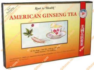 HSUs 100 Ginseng Tea 20 Bags No Caffeine