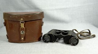 WW2 German Army Binoculars French Huet Paris Trinotix 8x30 Optics w