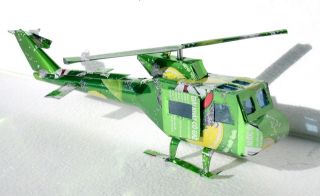  Huey Helicopter Made in Vietnam Has 4 Moving Parts Aluminum Can Huey