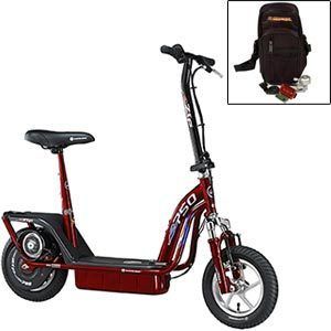 eZip E750 Electric Scooter 15 mph Currie Electro Drive Bag Bell Tail