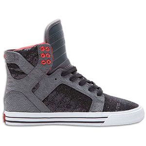 Supra Skytop   Womens   Skate   Shoes   Grey/Black/Red/White
