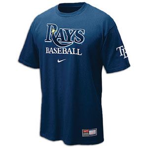 Nike Practice T Shirt 11   Mens   Baseball   Fan Gear   Rays   Navy