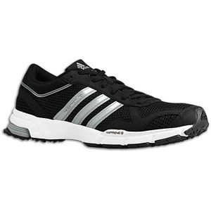 adidas Marathon 10   Mens   Running   Shoes   Black/Metallic Silver