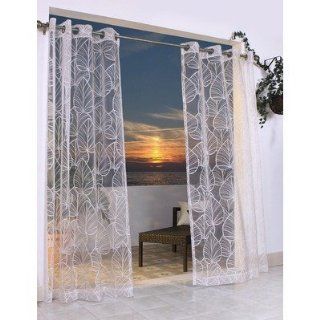  Top Curtain Panel in White Size 108 H x 50 W