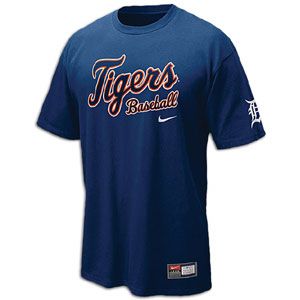 Nike Practice T Shirt 11   Mens   Baseball   Fan Gear   Tigers   Navy