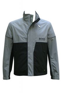 HUGO BOSS Black Grey Joriss Pro2 2 PRO EDITION Golf Jacket Sweatshirt