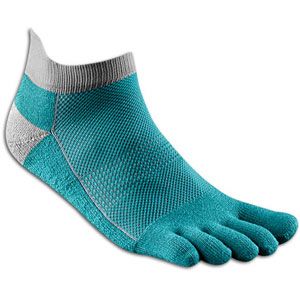 Injinji Midweight No Show Toe Sock   Running   Accessories   Aqua Cool