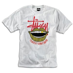 Stussy Smile T Shirt   Mens   Skate   Clothing   White/Red