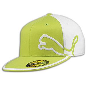 PUMA Monoline 210 Fitted Cap   Mens   Casual   Clothing   Lime/White