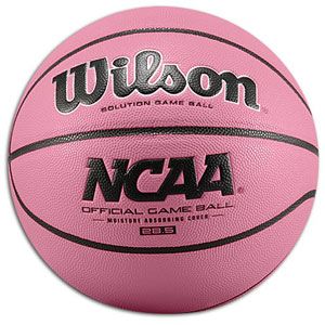 Wilson NCAA Pink Solutions Game Basketball   Womens   Basketball