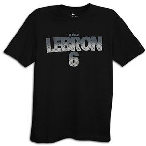 Nike Lebron 6 Pattern T Shirt   Mens   Basketball   Clothing   Black