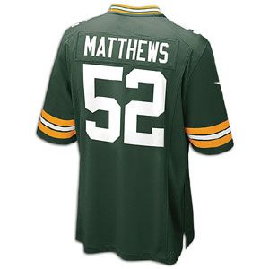 Nike NFL Game Day Jersey   Mens   Clay Matthews   Green Bay Packers