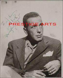 Humphrey Bogart Autographed Reprint