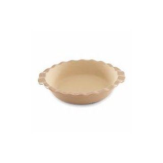 Pampered Chef Deep Dish Pie Plate Taupe