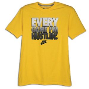 Nike Graphic T Shirt   Mens   Casual   Clothing   Yellow/Grey