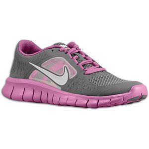 Nike Free Run 3   Girls Grade School   Charcoal/Viola/Atomic Green