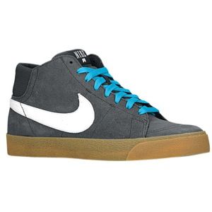 Nike Blazer Mid Lr   Mens   Skate   Shoes   Anthracite/Neon Turquiose