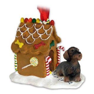  Dog NEW Resin GINGERBREAD HOUSE Christmas Ornament 124
