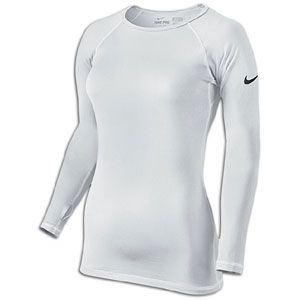 Nike Pro Hyperwarm Crew II   Womens   Training   Clothing   White
