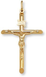 Gold Crucifix Pendant   14K Gold Jewelry