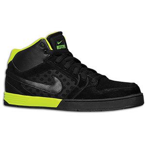 Nike Mogan Mid 3   Mens   Skate   Shoes   Black/Volt/Black