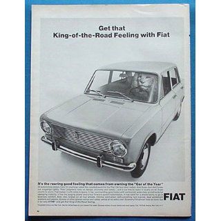 1967 Fiat 124 King of the Road Lion Print Ad (76) Home