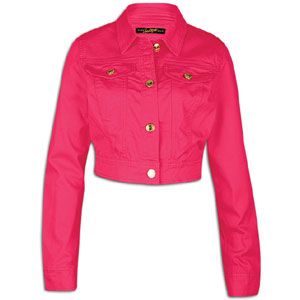 Southpole Crop Jacket   Womens   Casual   Clothing   Shock Pink