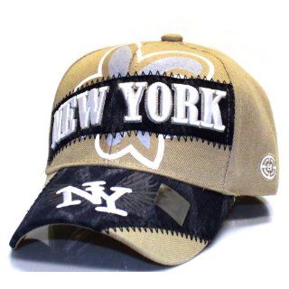 City Hunter V170 City Dyed Patch Cap New York  Khaki