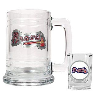 Atlanta Braves Beer Mug And Shot Glass Boilermaker Set