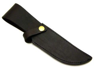  Brown Leather Fixed Blade Bowie Hunting Knife Belt sheath for 6 blade