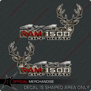 RAM 4x4 Hunting Deer Camo Decals 1500 Archery