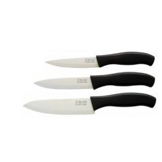 Tachi Ceramic 3 Knife Set White Blade Series Kitchen