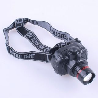 3W LED Hunting Headlamp Flashlight Headlight with Adjustable Headstrap