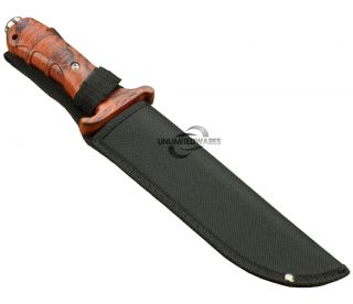 12 Survivor Red Camo Hunting Tactical Military Knife Survival Fixed