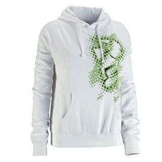 Thor Motocross Womens Blurr Pullover Hoodie   Small/White  
