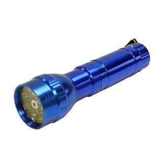 Blue   15 LED 400 Nm Uv Ultra Violet & Laser Flashlight 3AAA