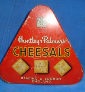 Old Vintage Tin Huntley Palmer Biscuit Box from England 1930 Very RARE