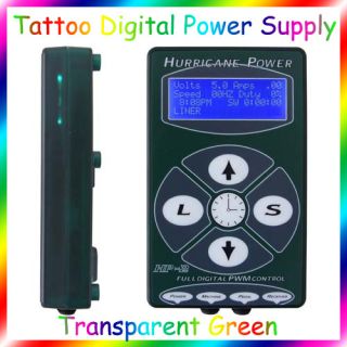 New Hurricane Digital Green Color Tattoo Power Supply