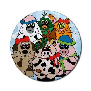 Animals Ornament Round Round Ornament by  Home