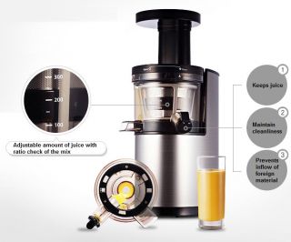 Hurom HF SBF06 Low Speed Slow Squeezing Silent Masticating Juicer