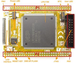 Arm NXP Cortex M3 HY LPC1788 SDK Development Board 7 Touch Screen TFT