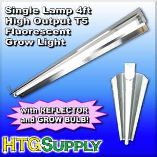 Hydrofarm 48 Jump Start Grow Light System 4 ft T5 Stand Fluorescent
