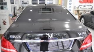 KDM Hyundai Equus Rear Tailgate VS500 Chrome Word Emblem Badge 2 3DAY