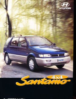 1999 2000 Hyundai Santamo Van Sales Brochure German