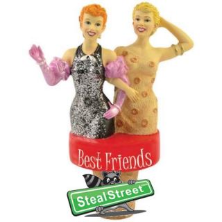 Best Friends Inscription Wine Stopper with I Love Lucy Starlets Design